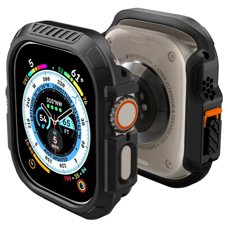 Rama protectie, bezel Apple Watch Ultra 3 Spigen Lock Fit, negru