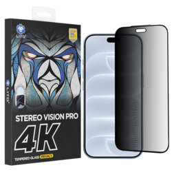 Folie sticla iPhone 18 Pro Lito D+ Max 4K Privacy, negru