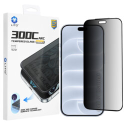Folie sticla iPhone 18 Pro Lito D+ Max Privacy 300C, negru