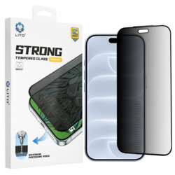 Folie sticla iPhone 18 Pro Lito D+ Max Strong Privacy, negru
