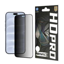 Folie sticla iPhone 18 Pro Lito HD Pro Privacy, negru