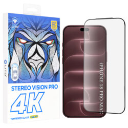 Folie sticla iPhone 18 Pro Max Lito D+ Max 4K, negru