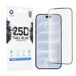 Folie sticla iPhone 18 Pro Lito 2.5D Full Glue, negru