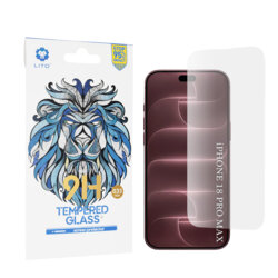 Folie sticla iPhone 18 Pro Max Lito 9H Tempered Glass, transparenta