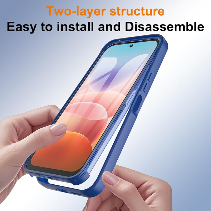 Husa 360° Xiaomi Redmi 17 5G Techsuit ColorVerse, albastru