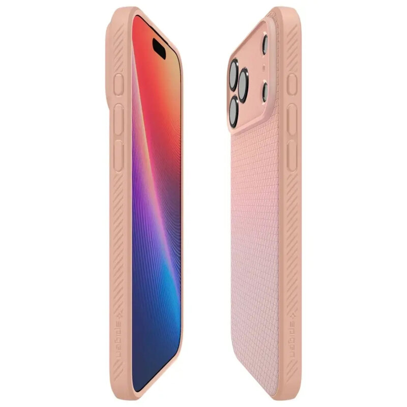Husa iPhone 17 Pro Max Spigen Liquid Air, roz