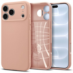Husa iPhone 17 Pro Max Spigen Liquid Air, roz