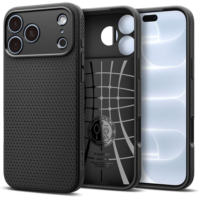 Husa iPhone 18 Pro Max Spigen Liquid Air, negru