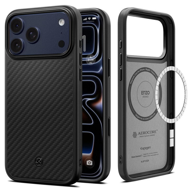 Husa iPhone 17 Pro Spigen Enzo Aramid 