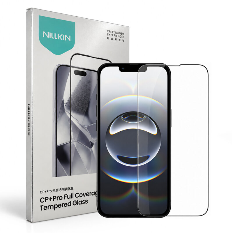 Folie sticla iPhone 16e Nillkin CP+PRO Anti-Explosion, negru