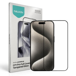Folie sticla iPhone 15 Pro Max Nillkin CP+PRO Anti-Explosion, negru