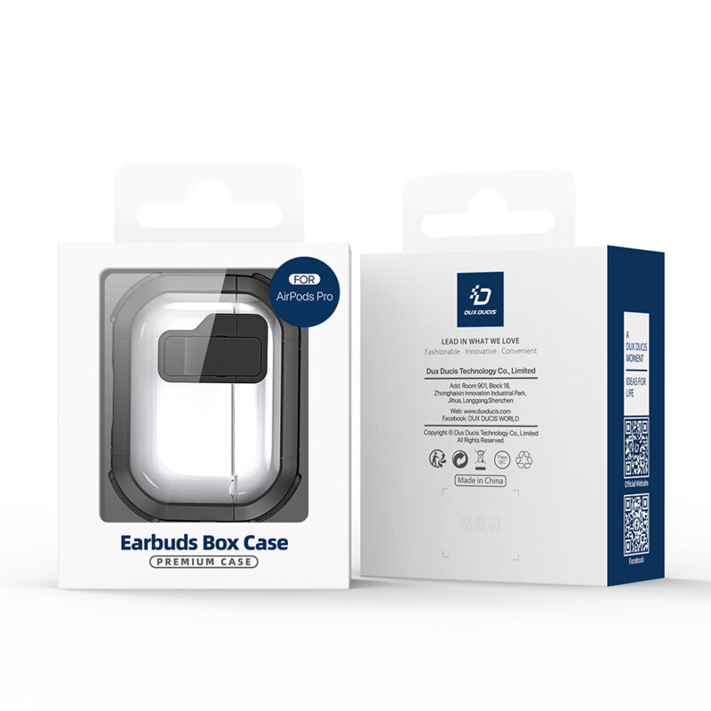 Husa Apple AirPods 5 Dux Ducis PECN Series, roz / alb