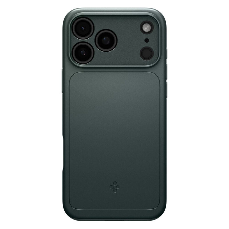 Husa iPhone 18 Pro Max Spigen Thin Fit, verde inchis
