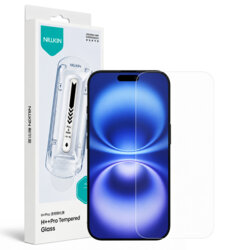 Folie sticla iPhone 16 Nillkin H+Pro Anti-Explosion Glass cu aplicator, transparenta