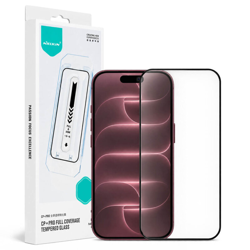 Folie sticla iPhone 18 Pro Max Nillkin CP+PRO Anti-Explosion cu aplicator, negru
