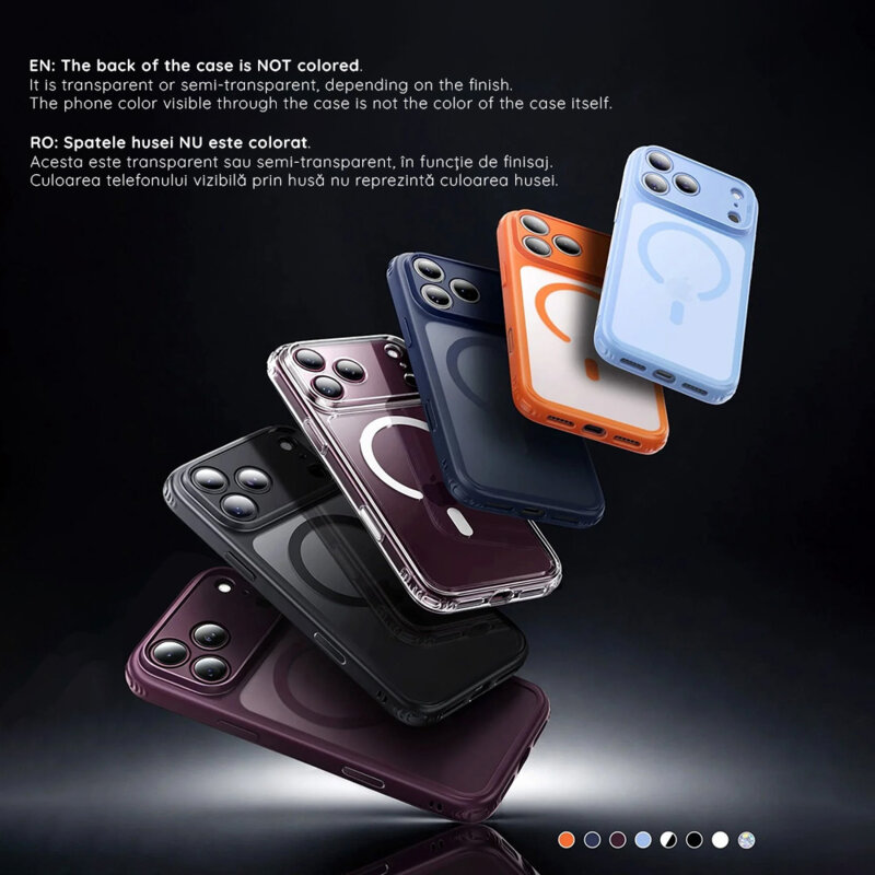 Husa iPhone 17 Pro ESR Classic Hybrid HaloLock, bordo