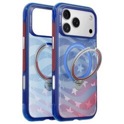 Husa iPhone 18 Pro Torras Ostand Q3 Air Football Series, albastru