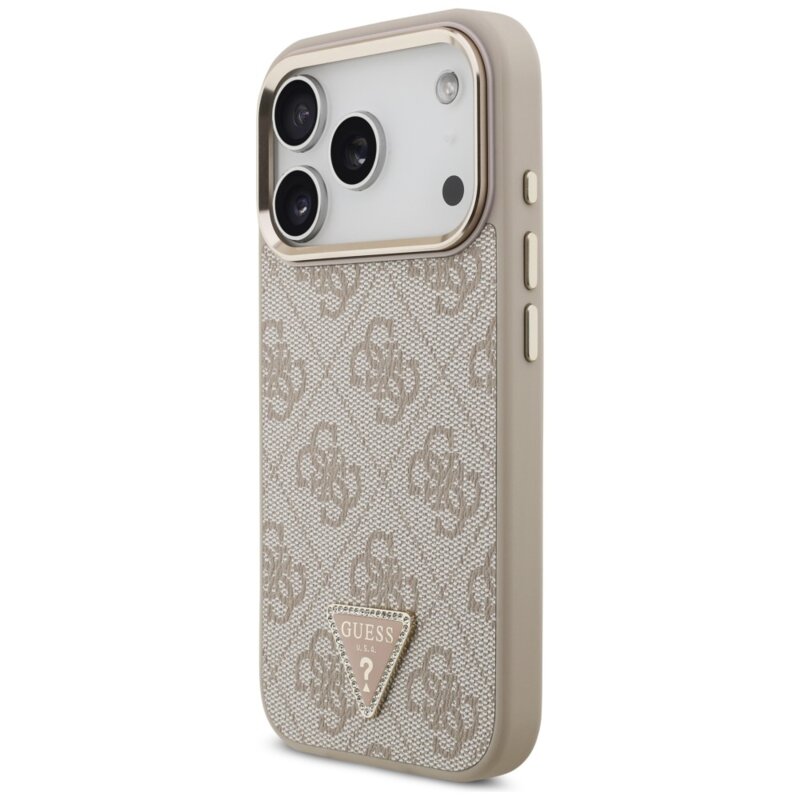 Husa originala Guess iPhone 18 Pro Hardcase 4G Triangle Logo MagSafe, roz, GUHMP18LP4GTDGMP