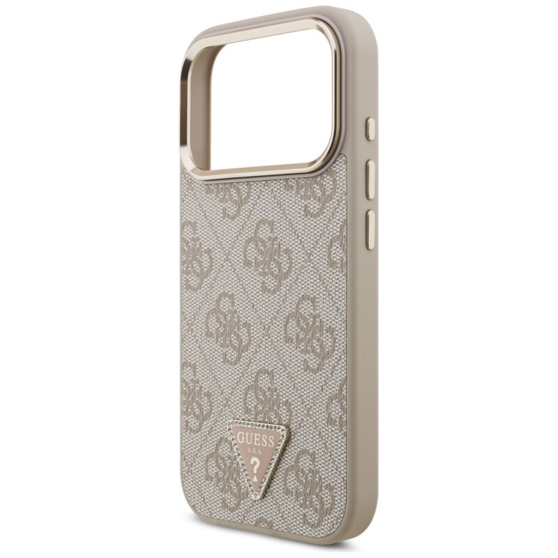 Husa originala Guess iPhone 18 Pro Hardcase 4G Triangle Logo MagSafe, roz, GUHMP18LP4GTDGMP