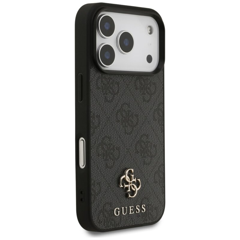 Husa iPhone 18 Pro Guess 4G Small and Classic Logo MagSafe, negru, GUHMP18LP4SM4MK
