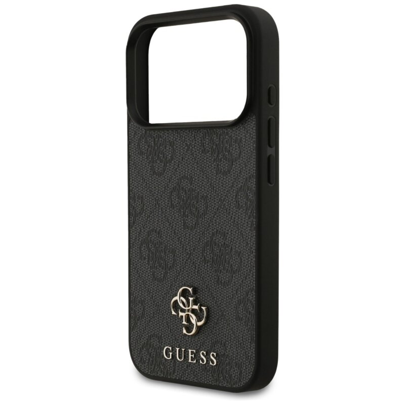 Husa iPhone 18 Pro Guess 4G Small and Classic Logo MagSafe, negru, GUHMP18LP4SM4MK