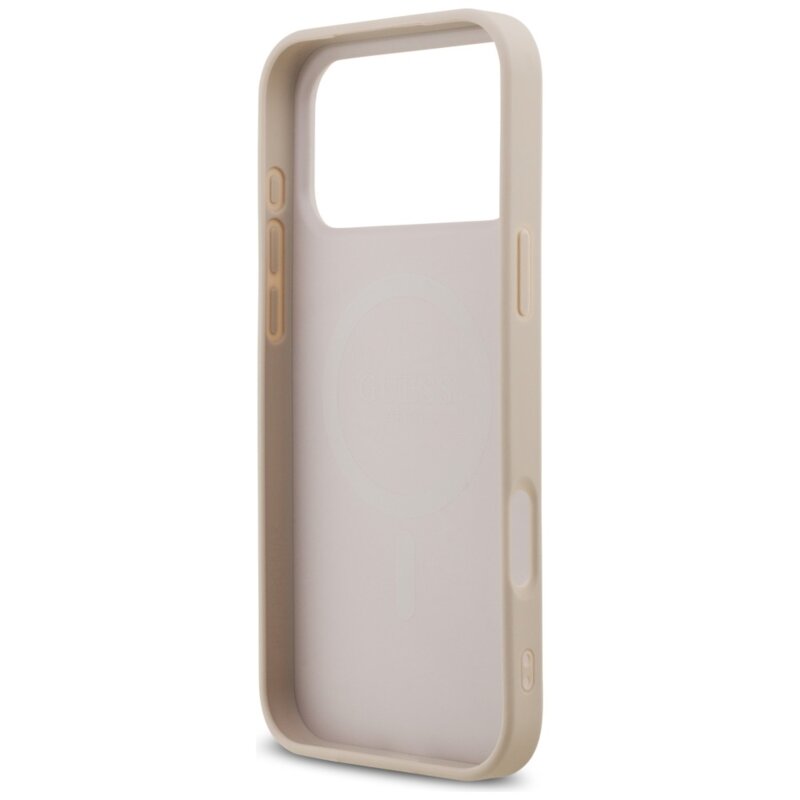 Husa Guess Saffiano MagSafe iPhone 18 Pro Max, roz, GUHMP18XPSAHMCP