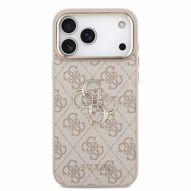 Husa originala Guess iPhone 18 Pro Hardcase 4G Classic Logo with Strap, roz, GUHCP18LP4GMGSCP