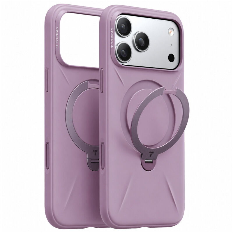 Husa iPhone 17 Pro Torras QPRO Silicone Series, roz