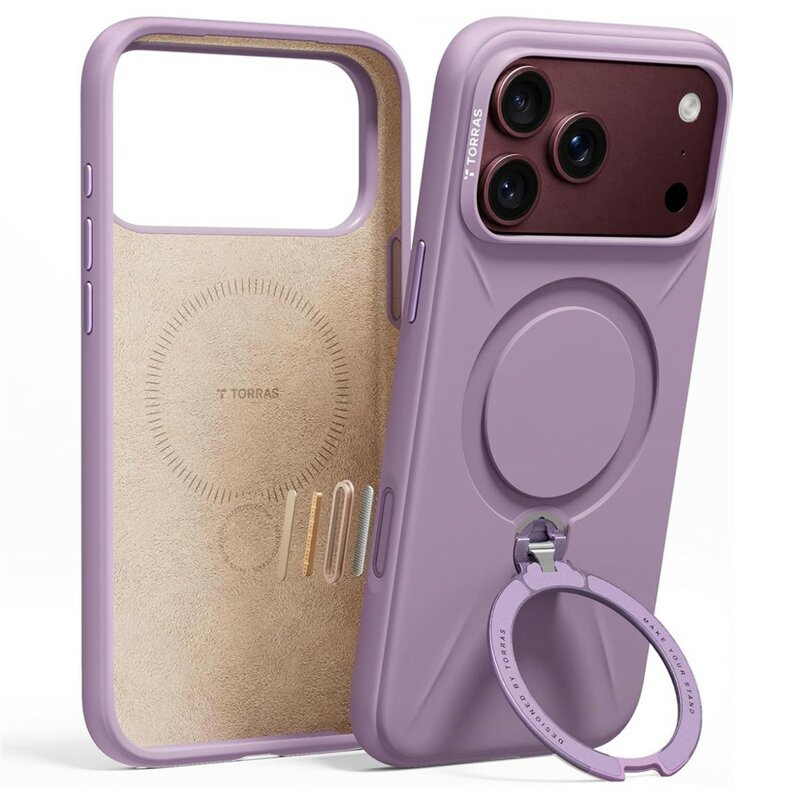 Husa iPhone 17 Pro Torras QPRO Silicone Series, roz