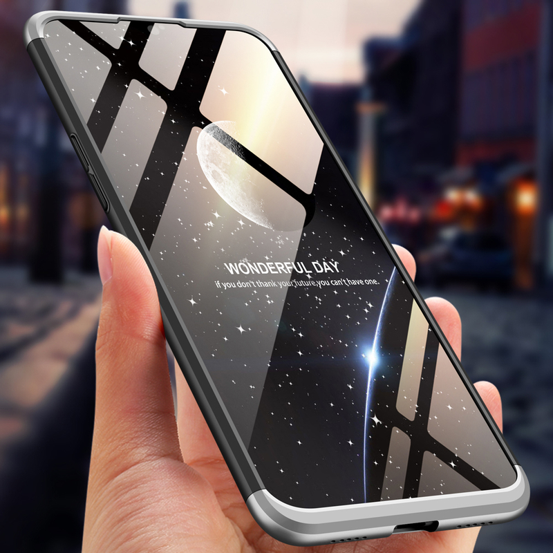Husa OnePlus 6T GKK 360 Full Cover Negru-Argintiu