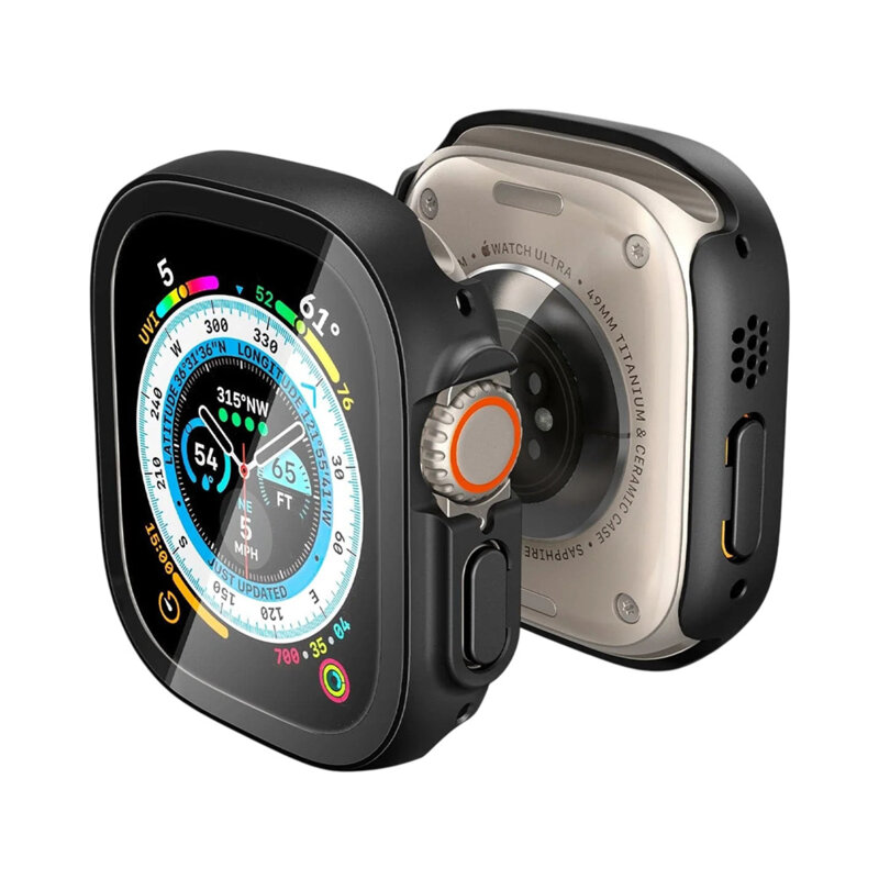 Husa Apple Watch Ultra Spigen Thin Fit 360, negru