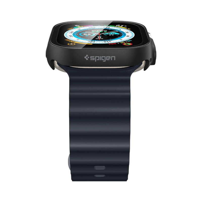 Husa Apple Watch Ultra Spigen Thin Fit 360, negru