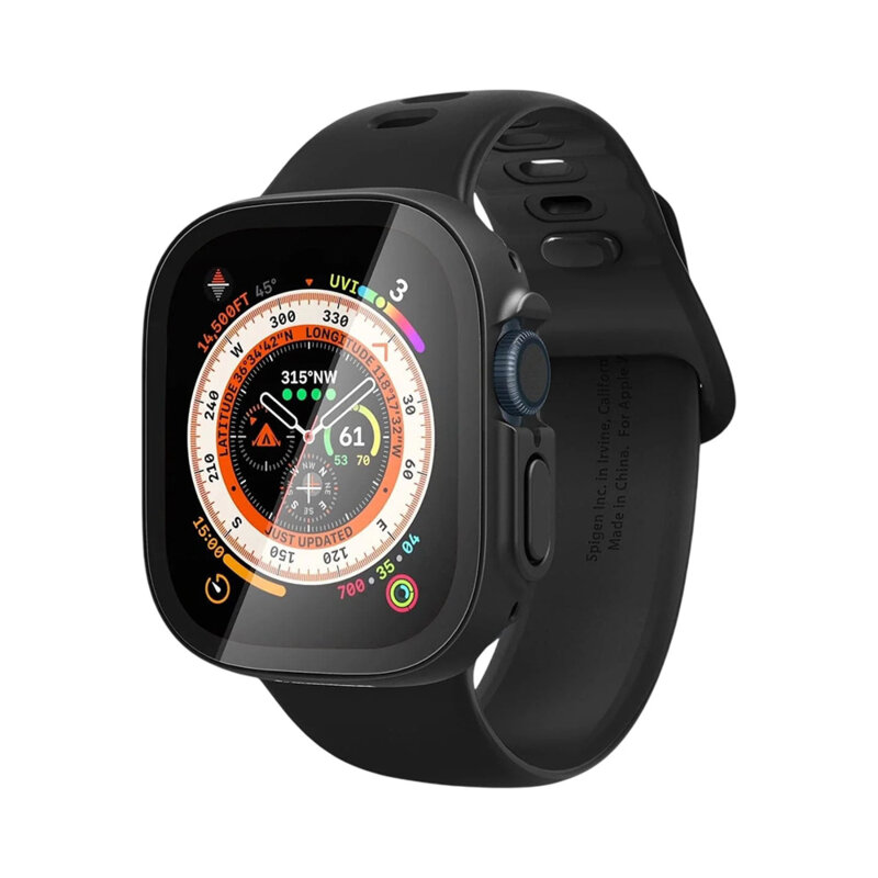 Husa Apple Watch Ultra Spigen Thin Fit 360, negru
