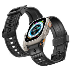 Curea Apple Watch Ultra Spigen Rugged Band, negru