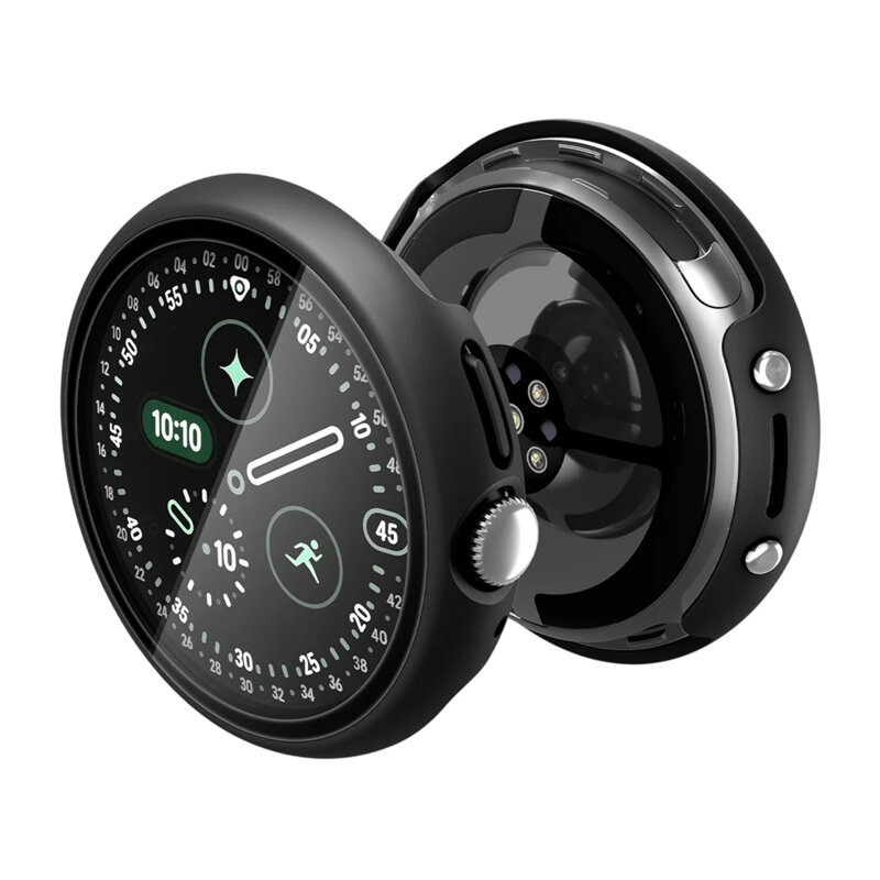 Husa Google Pixel Watch 5 45mm Spigen Thin Fit 360, negru