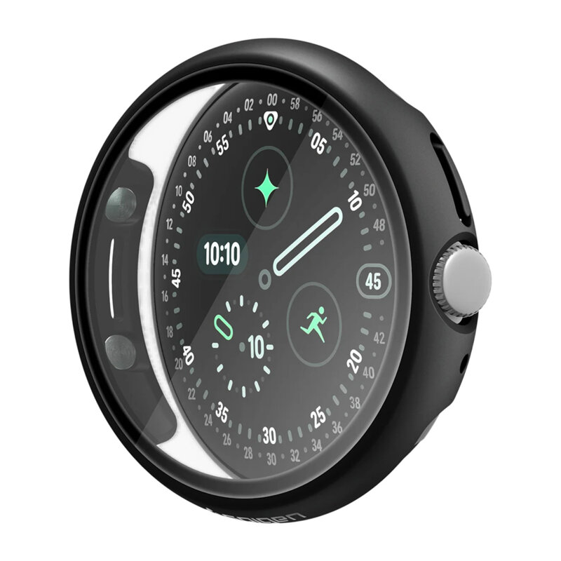 Husa Google Pixel Watch 5 45mm Spigen Thin Fit 360, negru