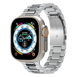 Curea Apple Watch 6 44mm Spigen Modern Fit, argintiu