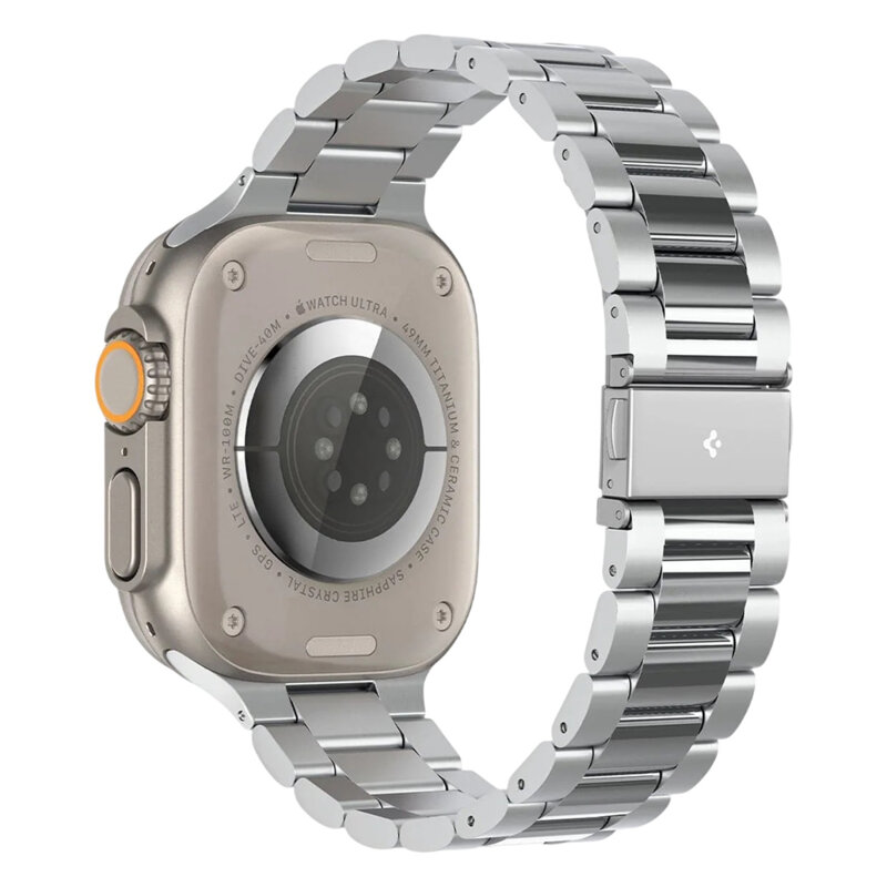 Curea Apple Watch 6 44mm Spigen Modern Fit, argintiu