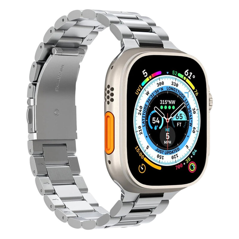 Curea Apple Watch 6 44mm Spigen Modern Fit, argintiu