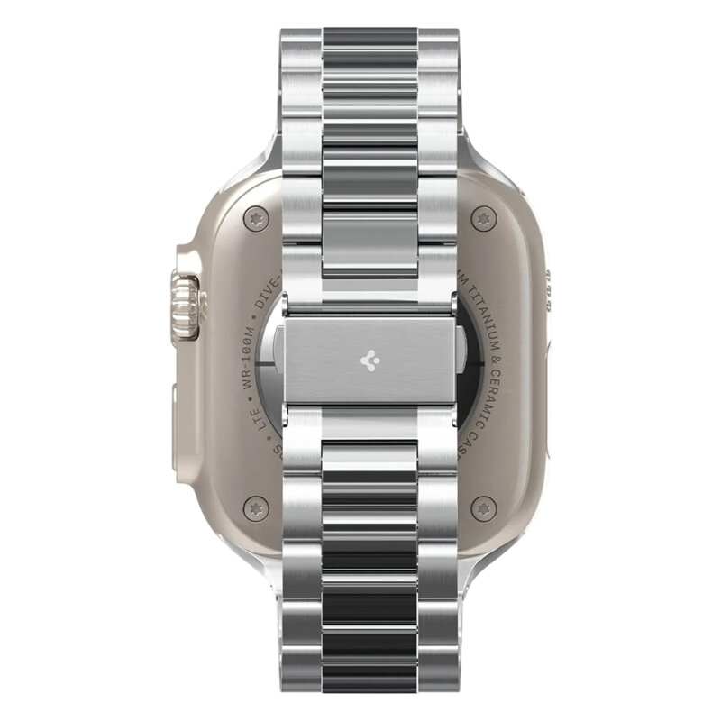Curea Apple Watch 6 44mm Spigen Modern Fit, argintiu