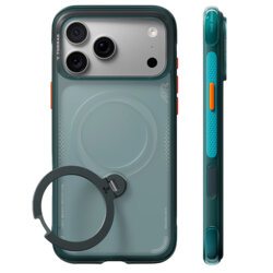 Husa iPhone 18 Pro Torras Ostand Q3 Air Series, verde
