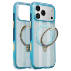 Husa iPhone 17 Pro Torras Ostand Q3 Air Football Series, bleu