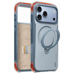 Husa iPhone 18 Pro Torras Ostand Q3 Air Pro, bleu