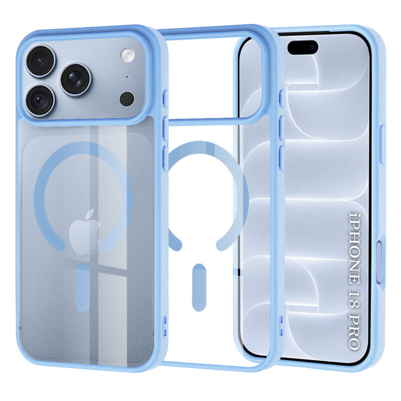 Husa iPhone 18 Pro Techsuit MagSafe Pro, bleu