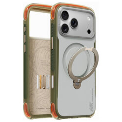 Husa iPhone 17 Pro Torras Ostand Q3 Air Pro, alb