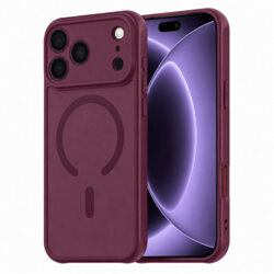 Husa iPhone 17 Pro Techsuit HaloFrost II MagSafe, burgundy