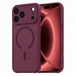 Husa iPhone 18 Pro Max Techsuit HaloFrost II MagSafe, burgundy