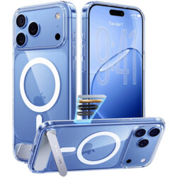 Husa iPhone 17 Pro Torras Ostand L1 Guardian, transparenta