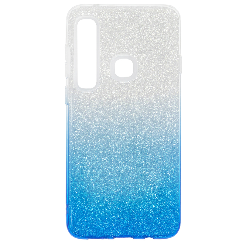 Husa Samsung Galaxy A9 2018 Gradient Color TPU Sclipici - Albastru