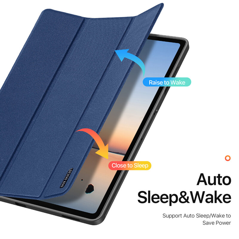 Husa Samsung Galaxy Tab S12 Plus cu suport S Pen Dux Ducis Domo Series, roz